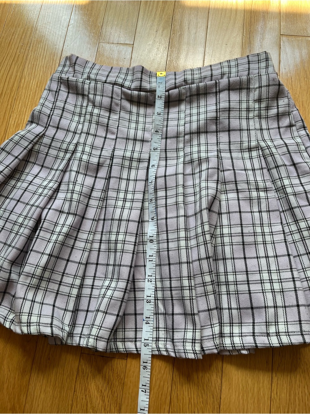 Plaid Pleated Mini Skirt - Beige, Lavender & Mint Bundle - Picture 2 of 8